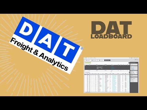 DAT Loadboard-ის გაცნობითი ლექცია / დისპეჩერის კურსი